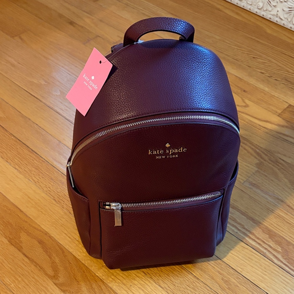Kate Spade Leila Medium Dome Backpack in Cherrywood